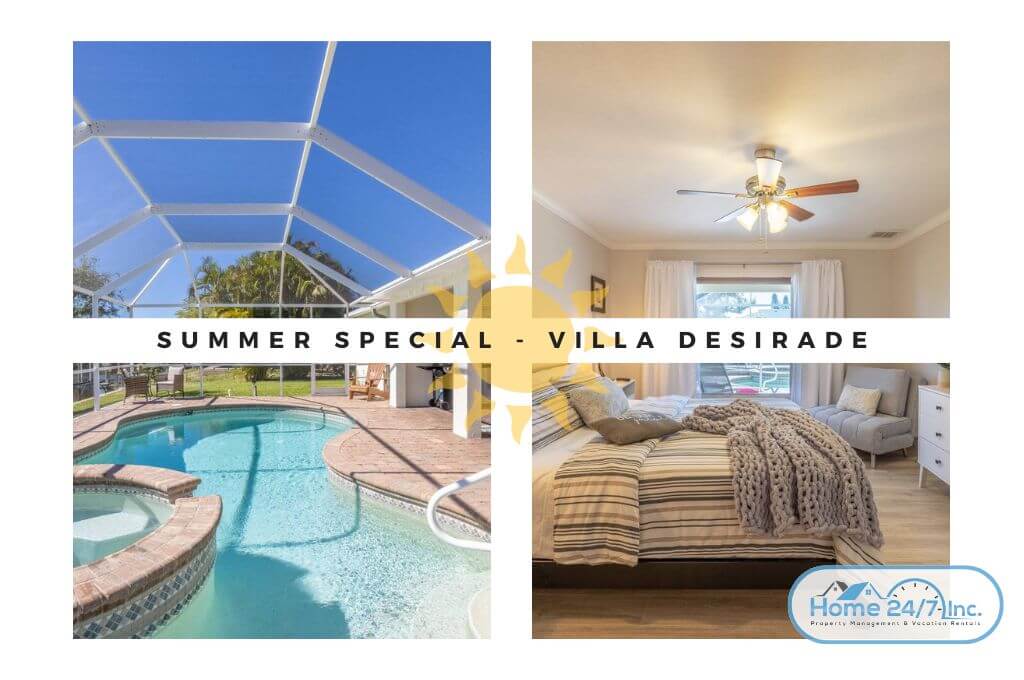 Summer Holidays in Cape Coral with 20% special discount at Home 24/7